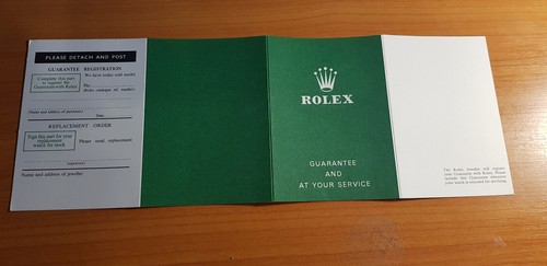 Rolex tudor garantee and - tudor,